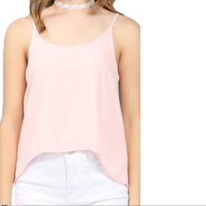 Jolie Los Angeles pink muscle tank top